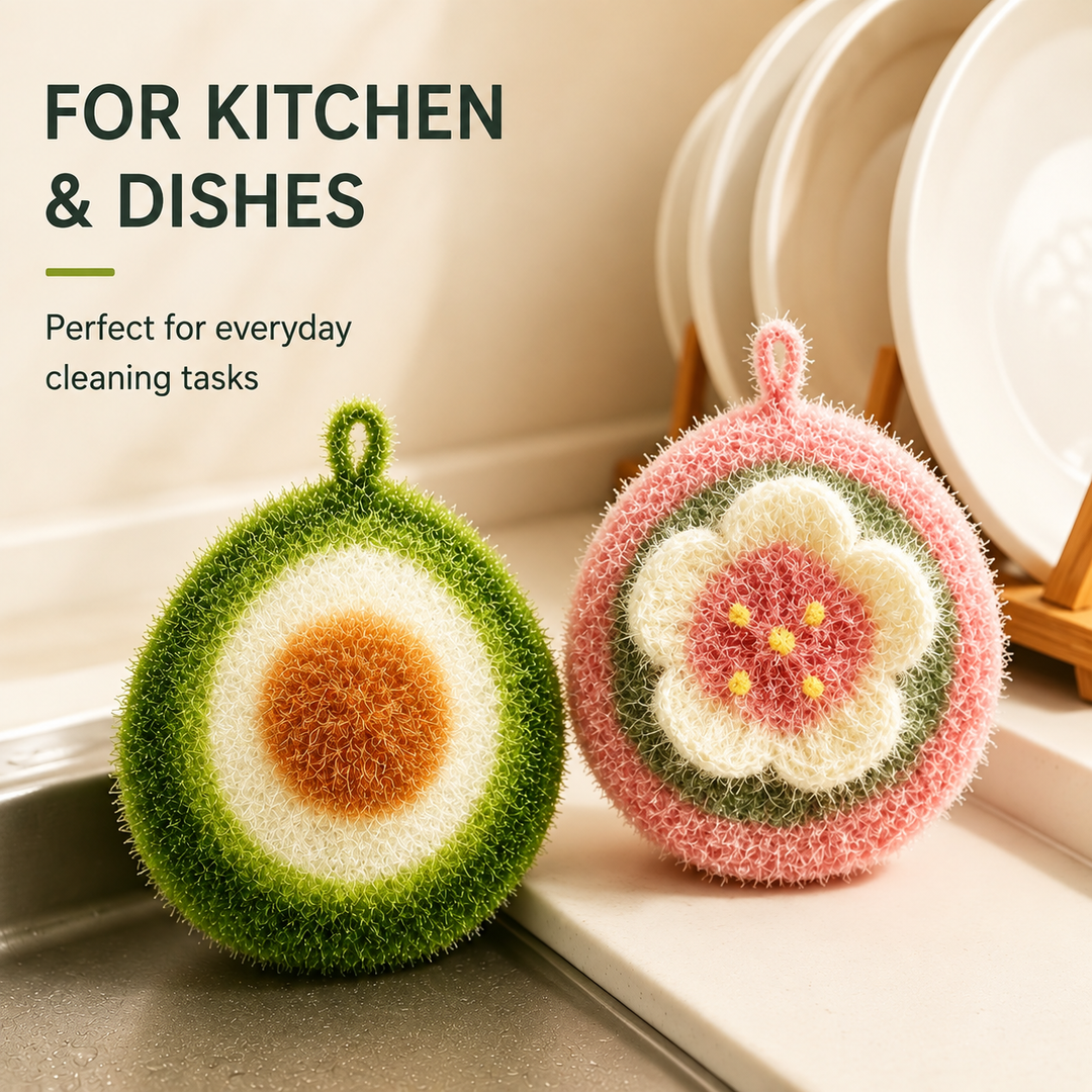 Cute Kitchen Cleaning Scrubber