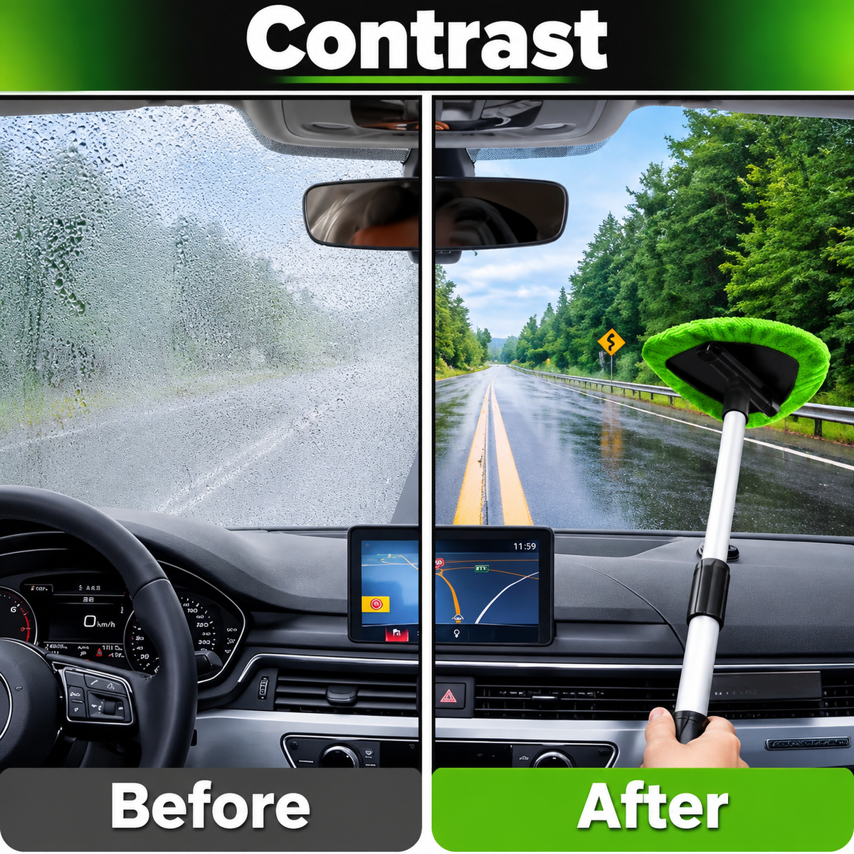 Extendable Windshield Cleaning Tool