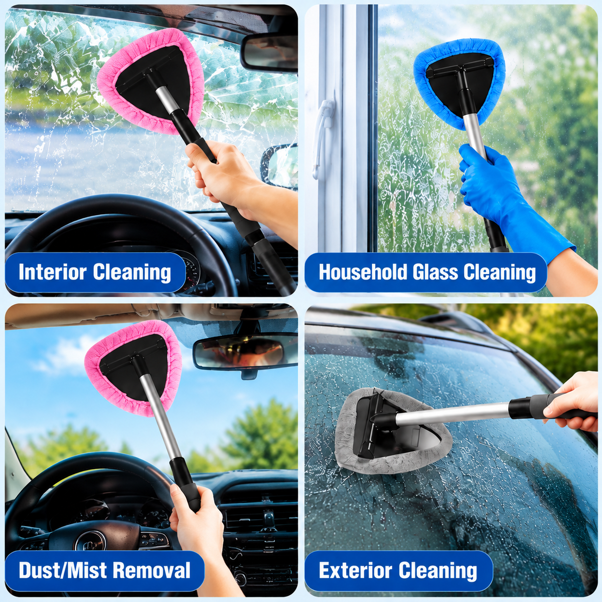 Extendable Windshield Cleaning Tool
