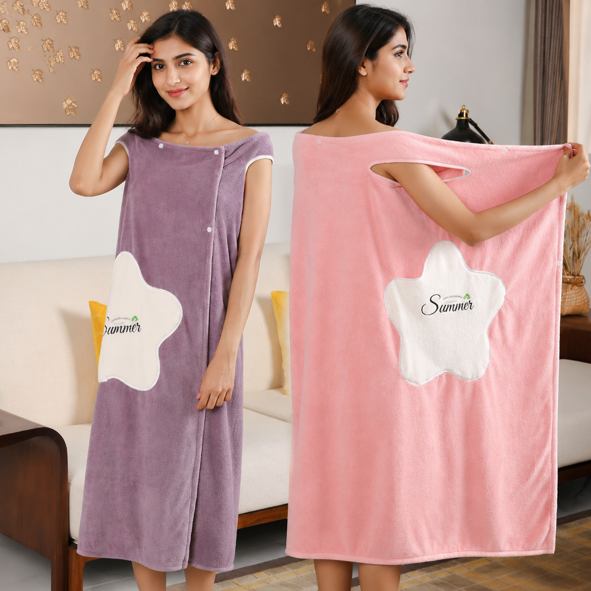ComfyWrap Wearable Bathrobe Towel