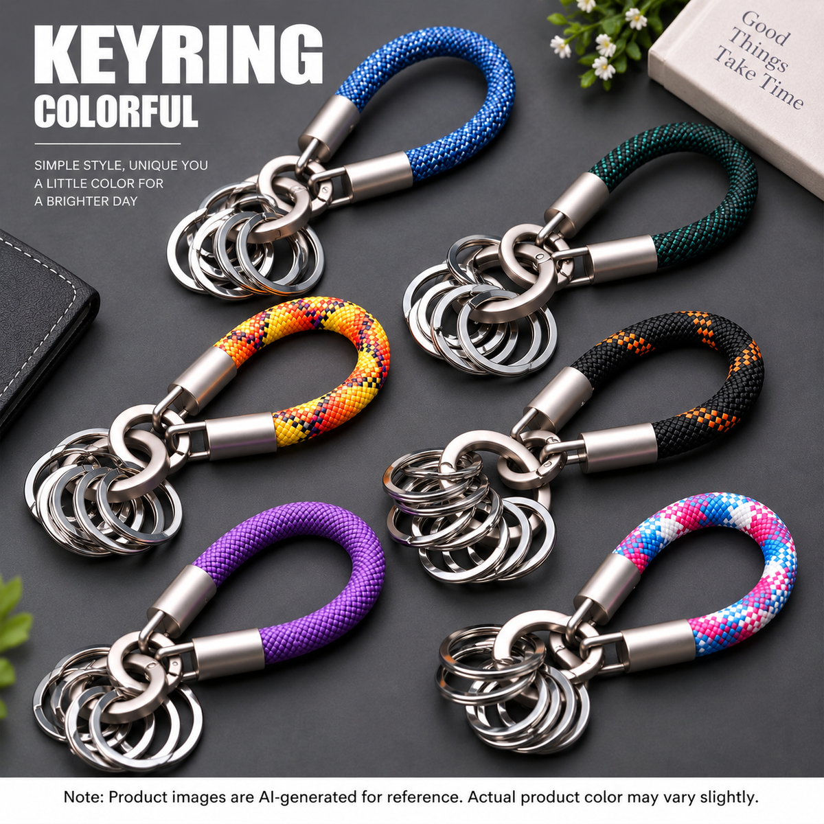 Multi Key Ring Detachable Keychain