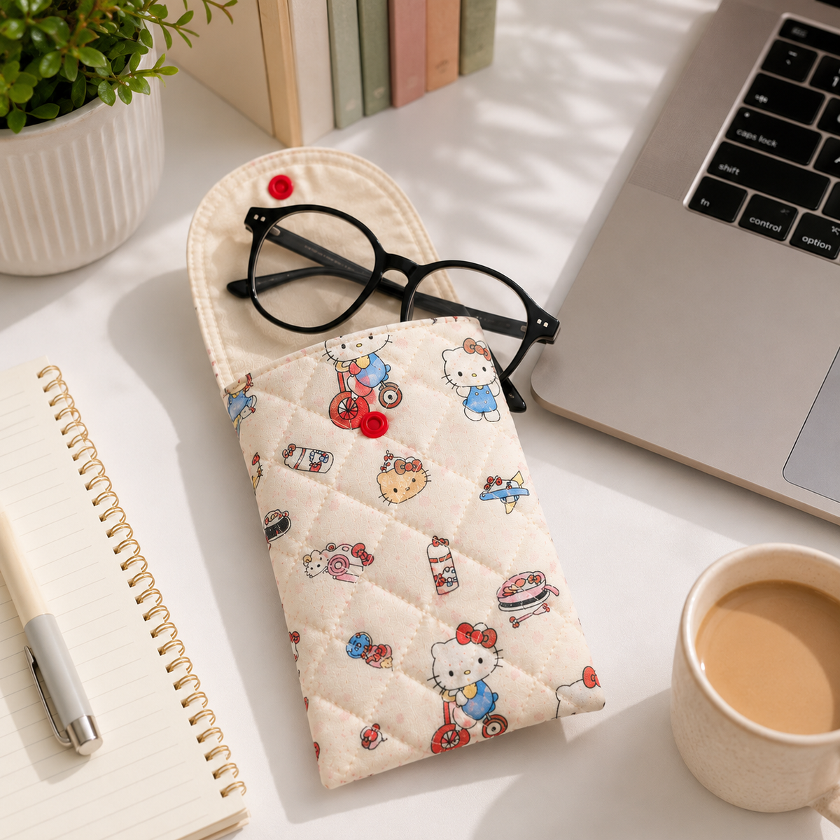 Soft Quilted Glasses Carry Case