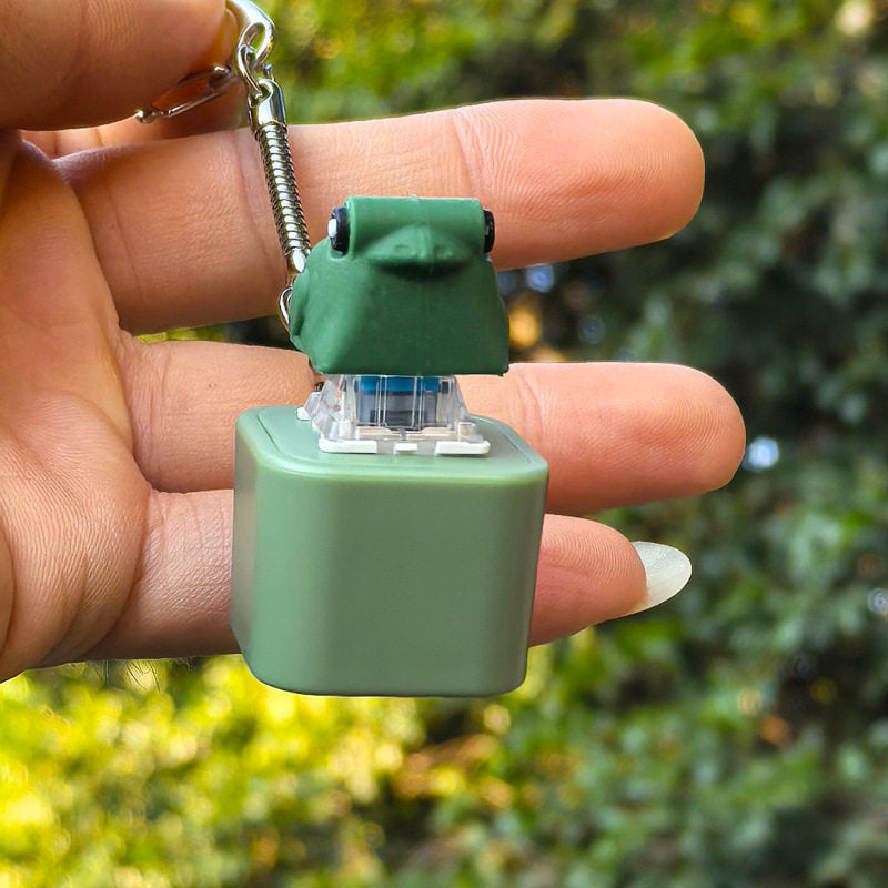 Happy Frog Squeeze Keychain