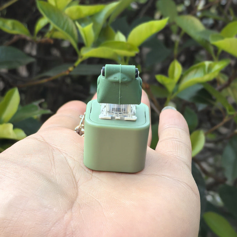 Happy Frog Squeeze Keychain
