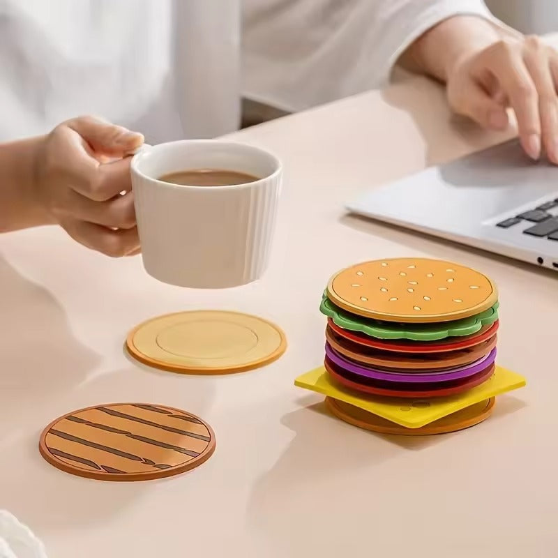 Burger Stack Cup Heat Coaster