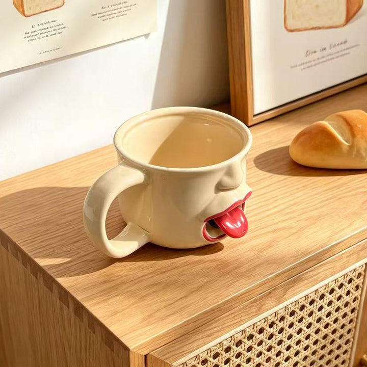 Funny Face Tongue Wiggle Mug