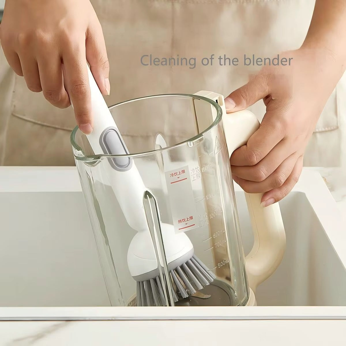 FlexiClean Soap Dispensing Brush