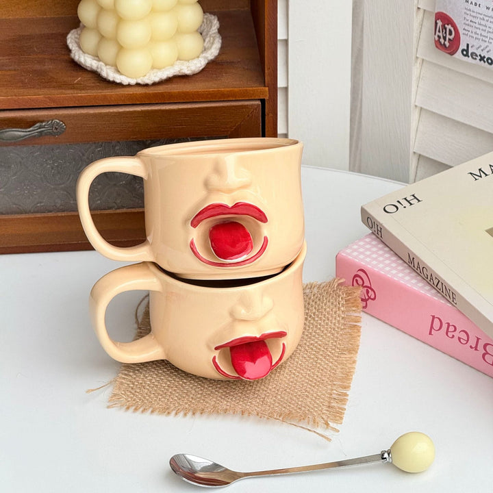 Funny Face Tongue Wiggle Mug