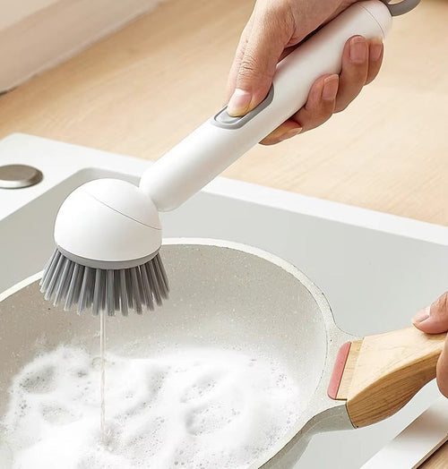 FlexiClean Soap Dispensing Brush