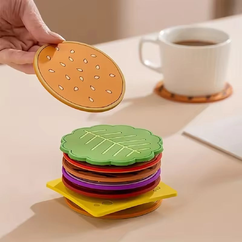 Burger Stack Cup Heat Coaster