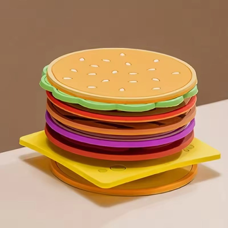 Burger Stack Cup Heat Coaster
