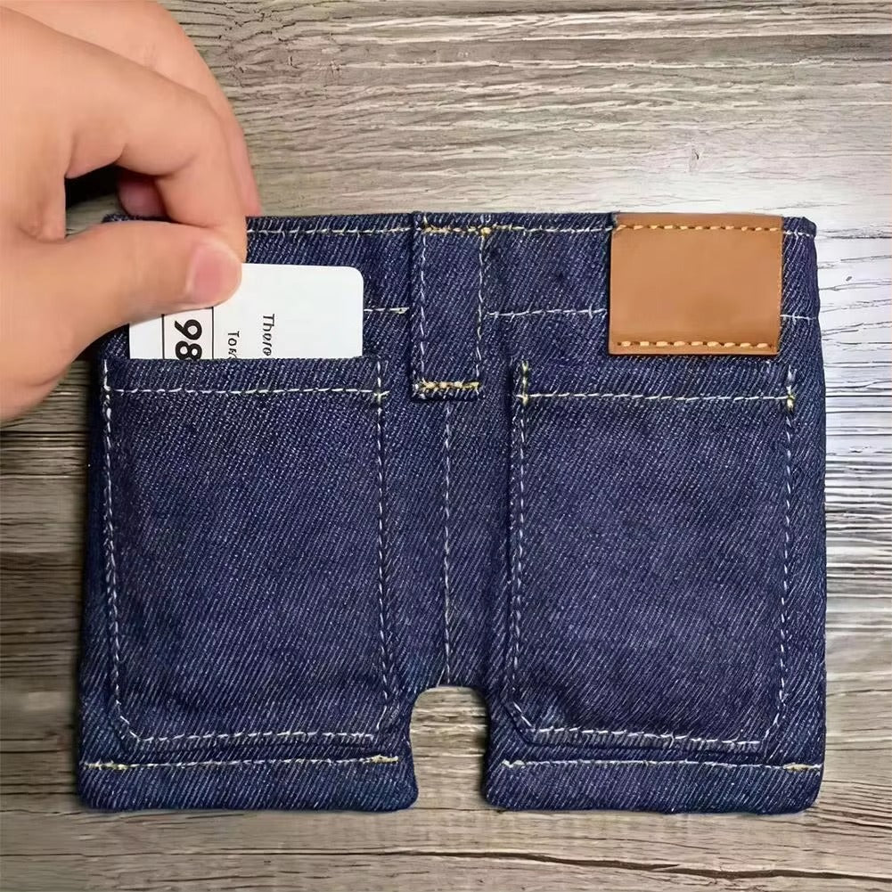 Mini Denim Jeans Wallet