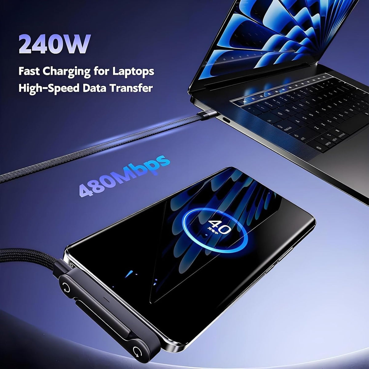 HandsFree Charging Cable & Stand