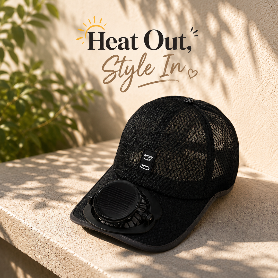 ChillBreeze Flip Fan Cap