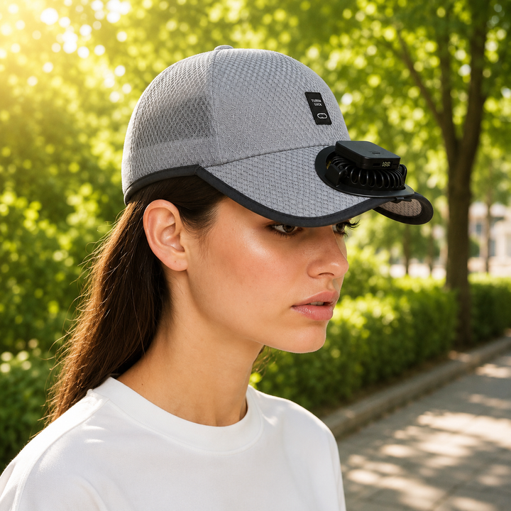 ChillBreeze Flip Fan Cap
