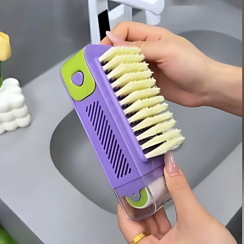 Press & Foam Soap Dispensing Brush