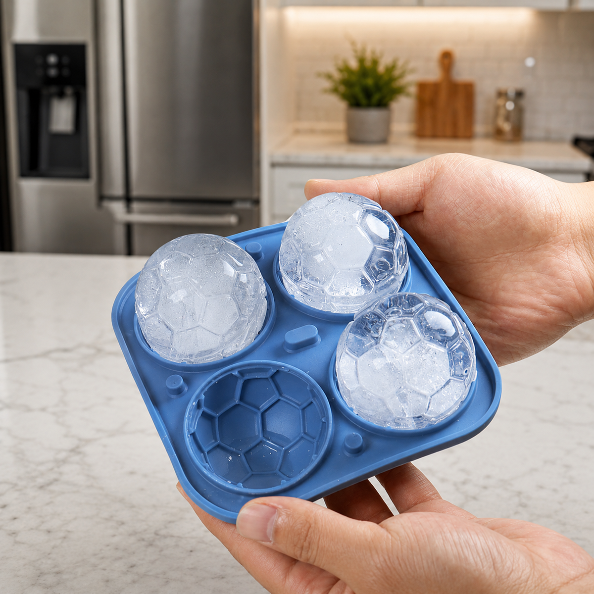 Football Ice Sphere Mold