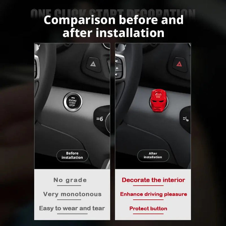 Sporty Car Start Button Cover