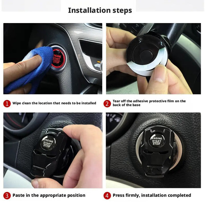 Sporty Car Start Button Cover