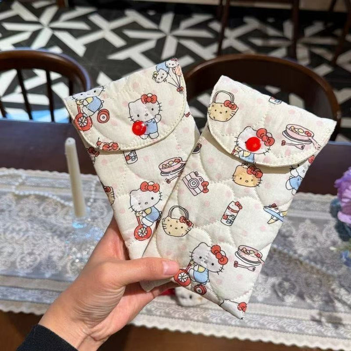 Soft Quilted Glasses Carry Case