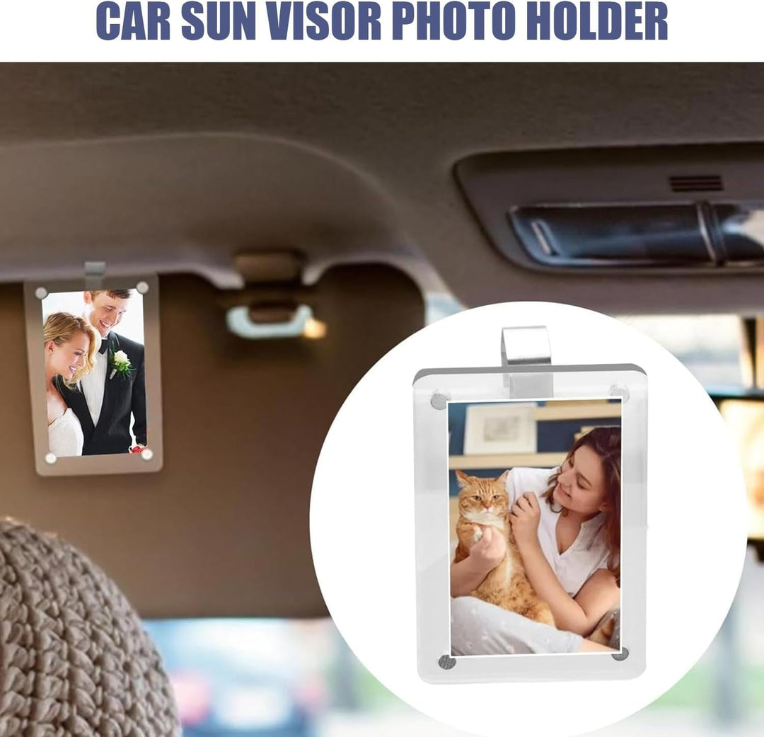 Car Sun Visor Photo Frame
