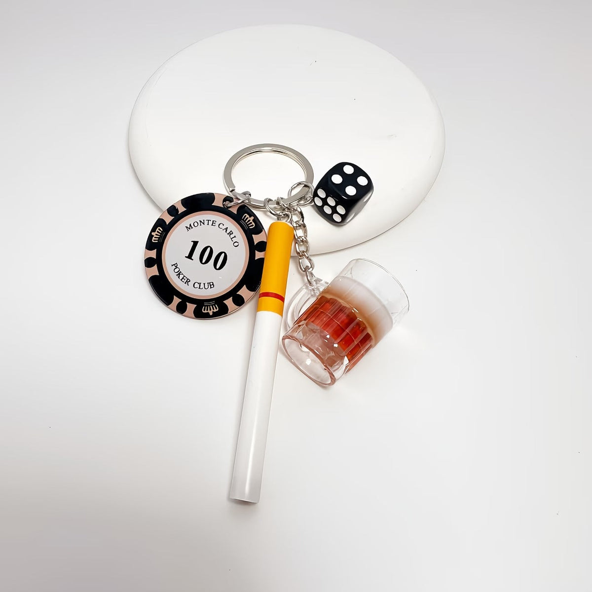 Luxury Casino Charm Keychain