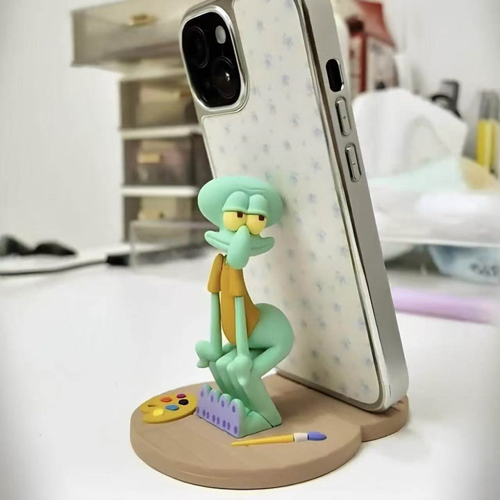 Cute Squidward Phone Holder