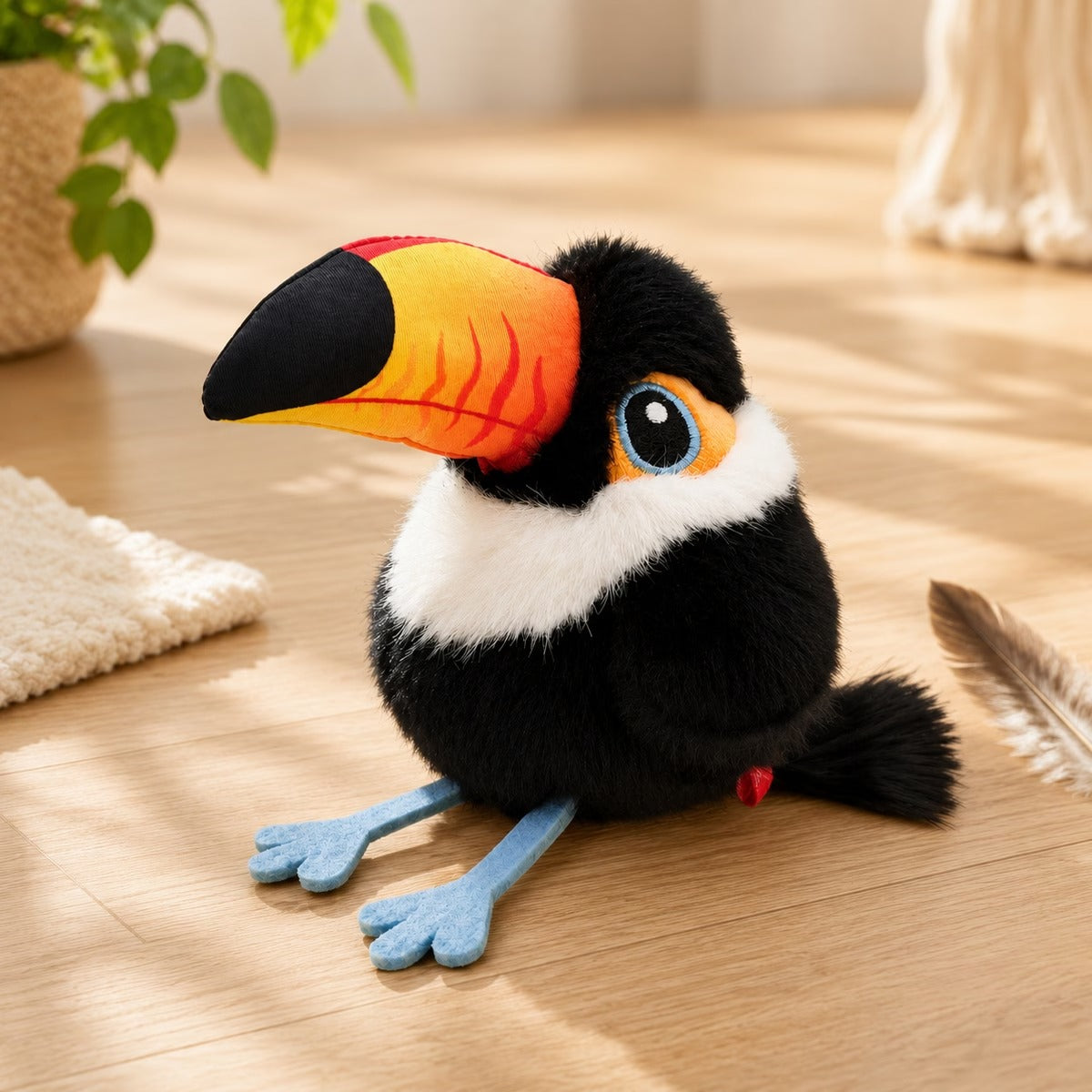 Electric Flapping Bird Pet Toy