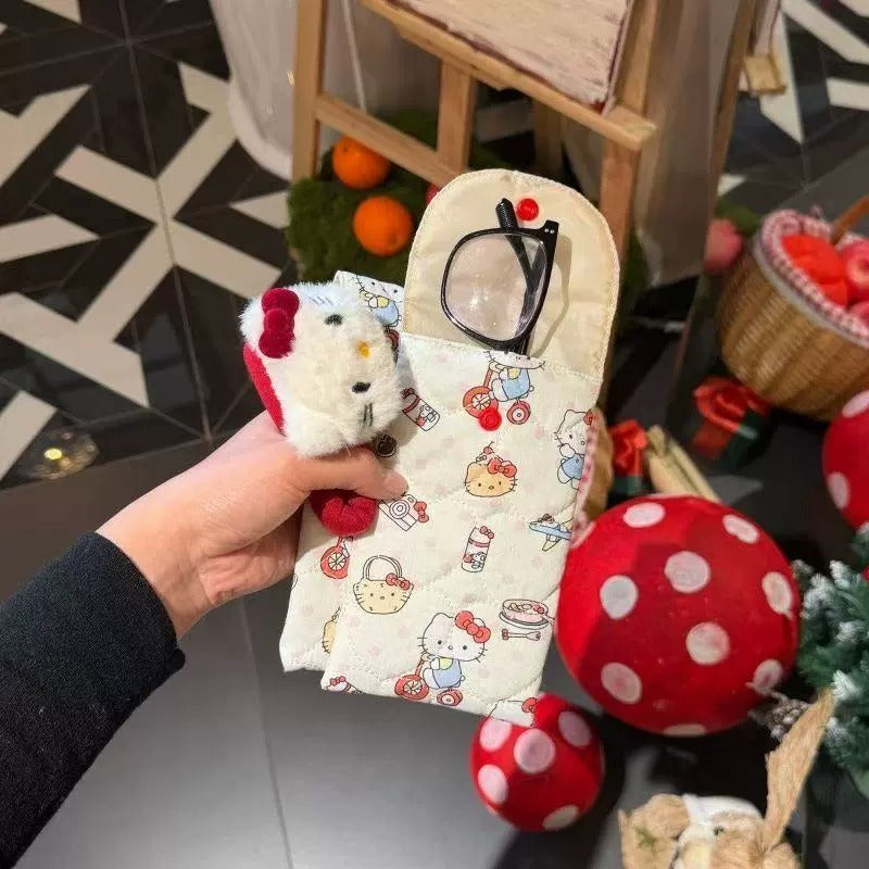 Soft Quilted Glasses Carry Case