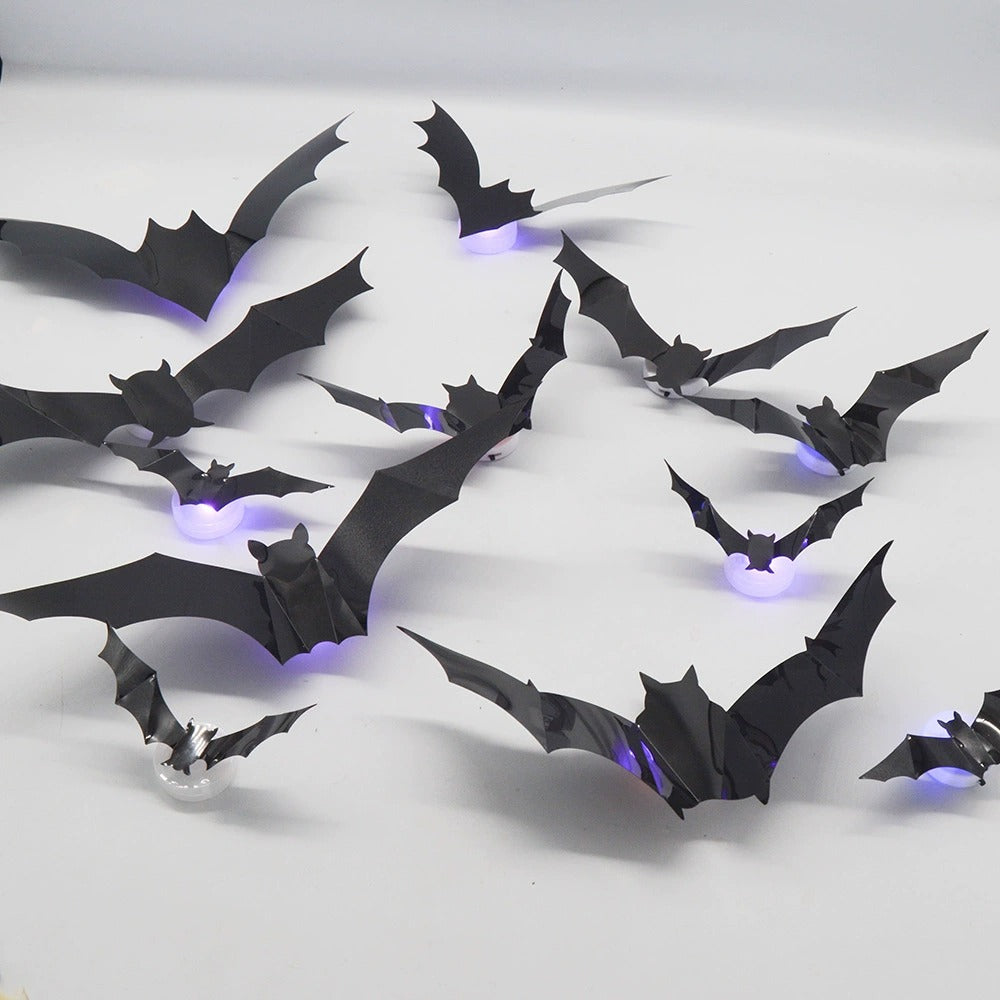 Colourful 3D Bat Wall Decor
