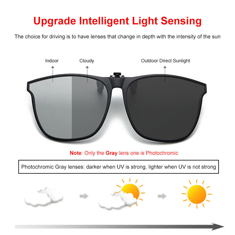 Polarized Clip-on Glasses with UV400 Protection