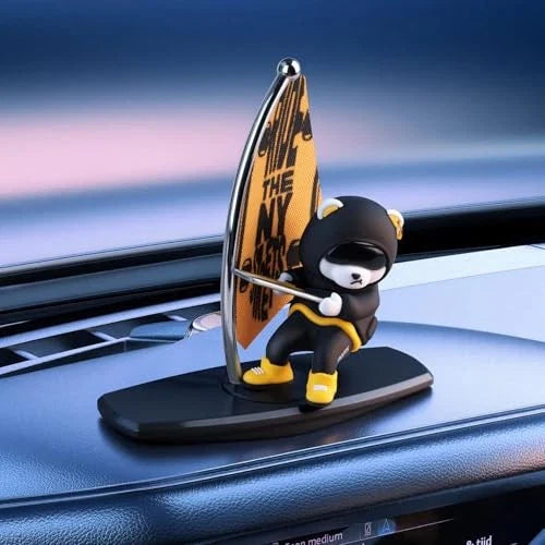 Cute Surfing Bear Car Decor