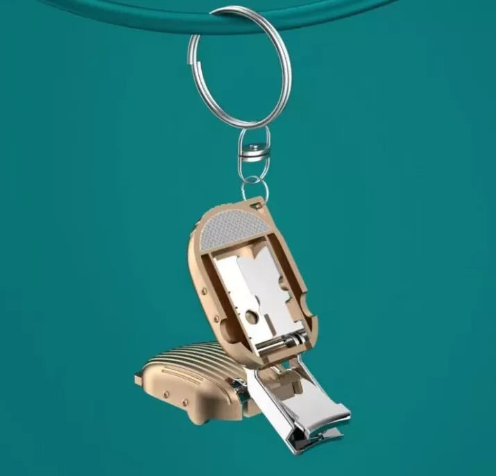 Mini Nail Clipper Suitcase Keychain