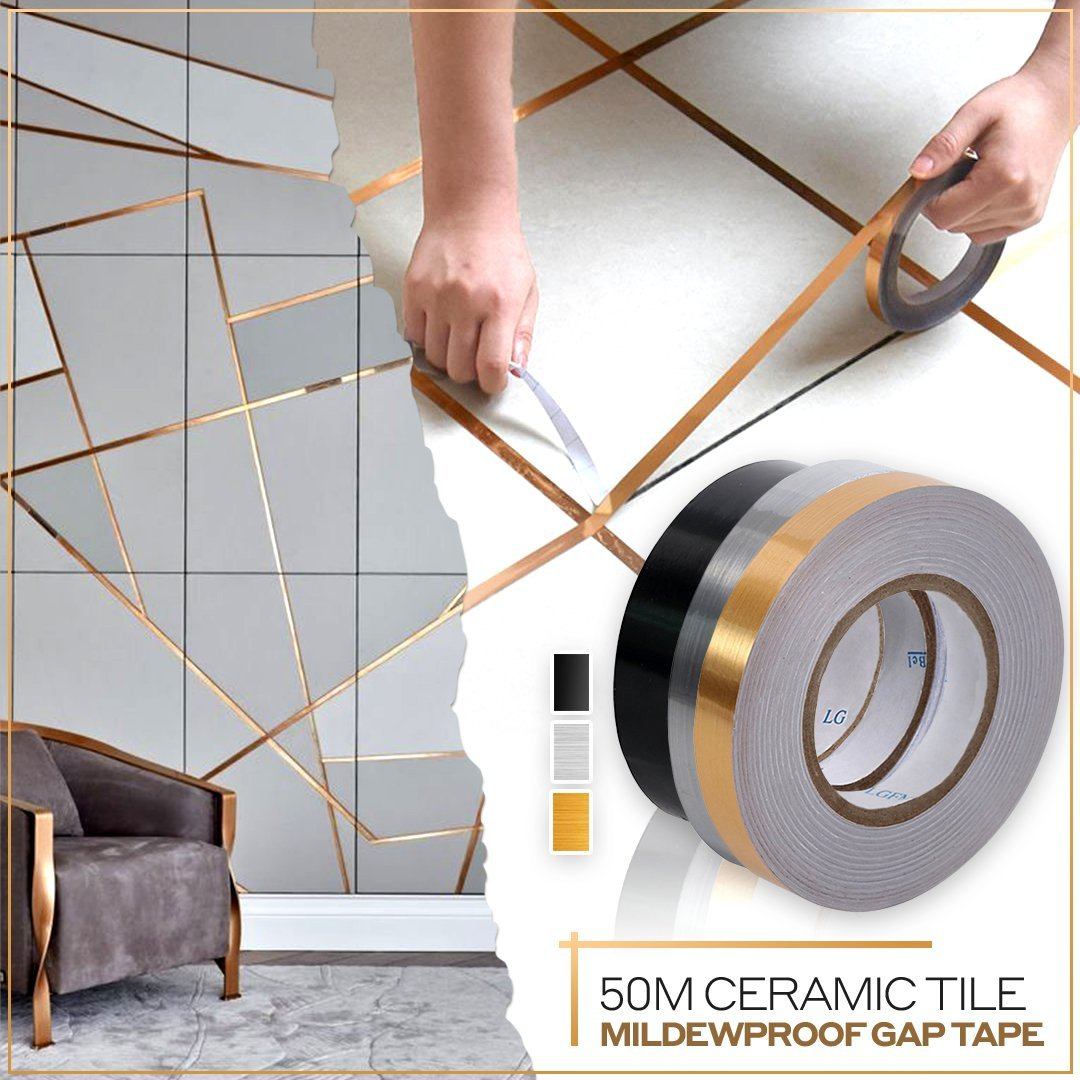 Ceramic Tile Gap Tape -Gold Color ( 50 Meters)