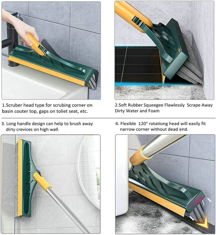 2 In 1 Scrub Cleaning Brush with Soft Scraper